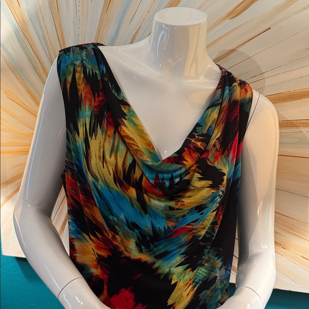 Grace Elements Colorful Abstract Tank Top